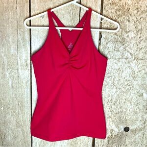Prana tank top, sports bra, small red